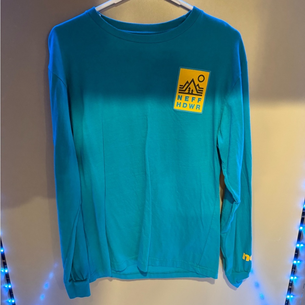 Neff Teal Shirt with White Logo